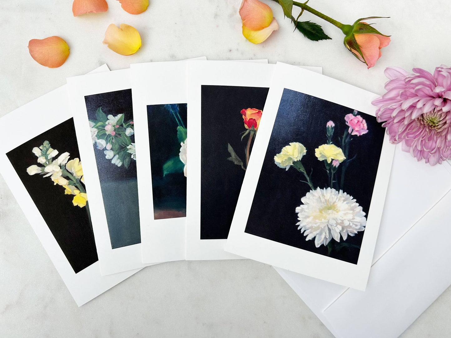 BOXED NOTECARDS | Cut Flowers Collection (set of 5 designs)