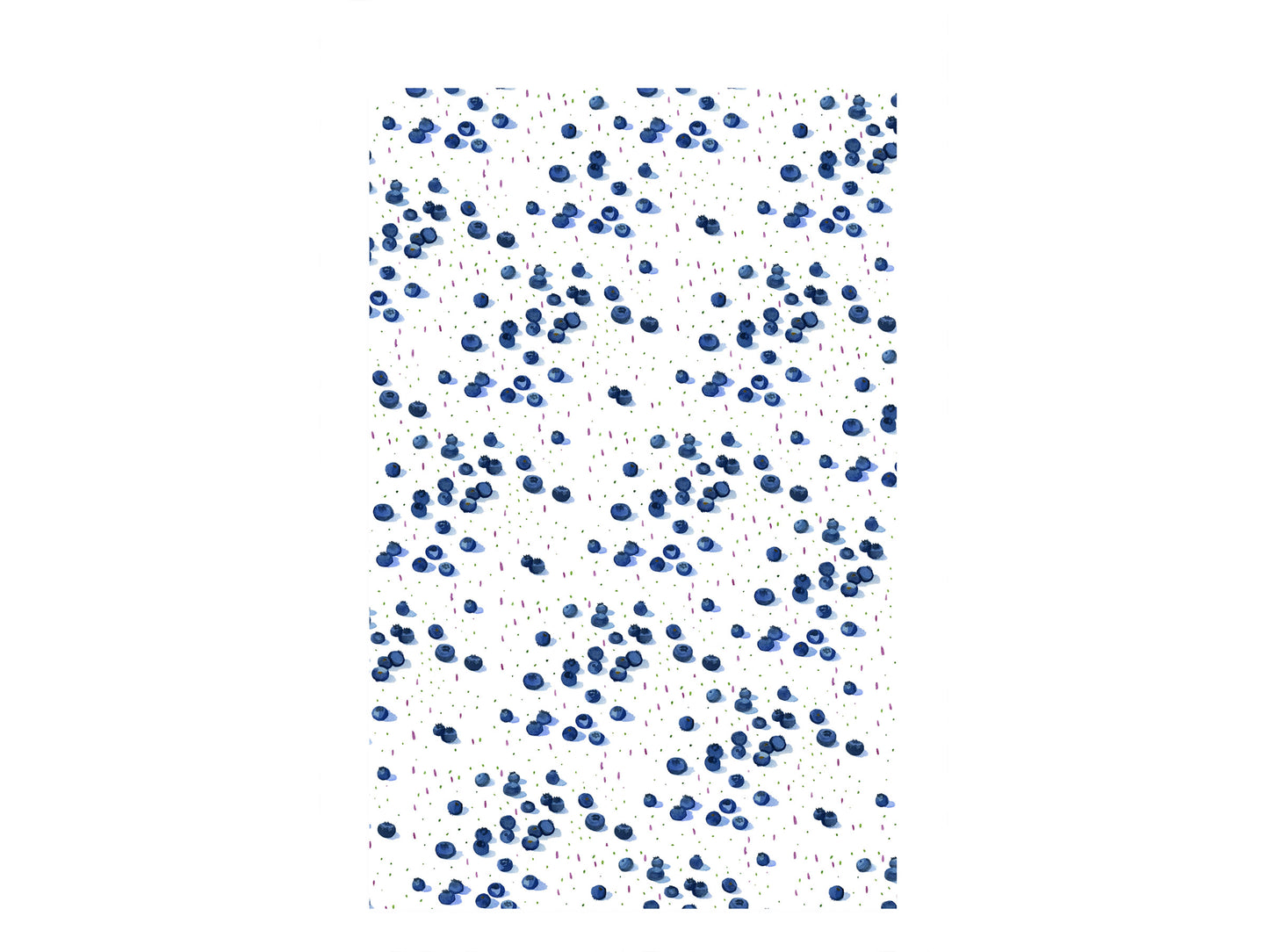 TWILL TEA TOWEL in Blueberry Confetti