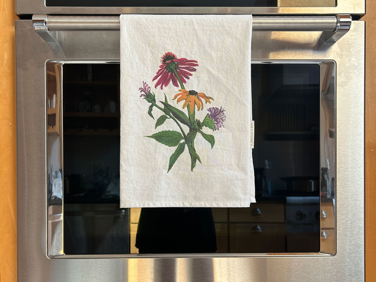FLOUR SACK TOWEL in Native Coneflower, Rudbeckia, Bee Balm