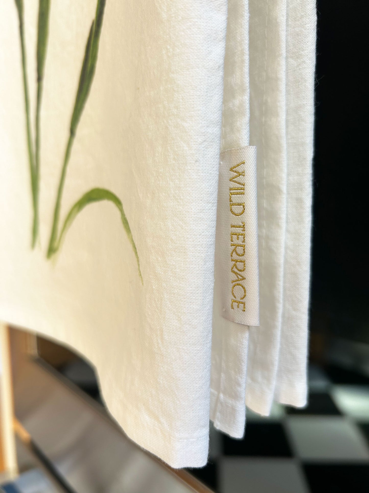 FLOUR SACK TOWEL in Native Blue Flag Irises