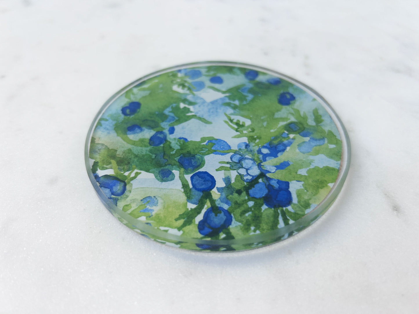 PAIR OF COASTERS in Juniper Berries