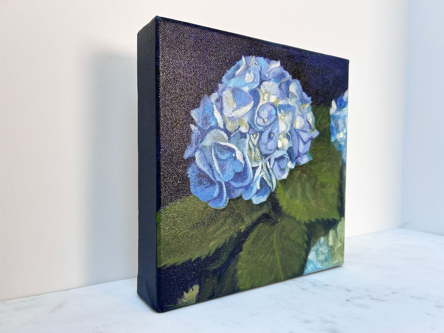 OIL PAINTING | Cool Blue Hydrangea