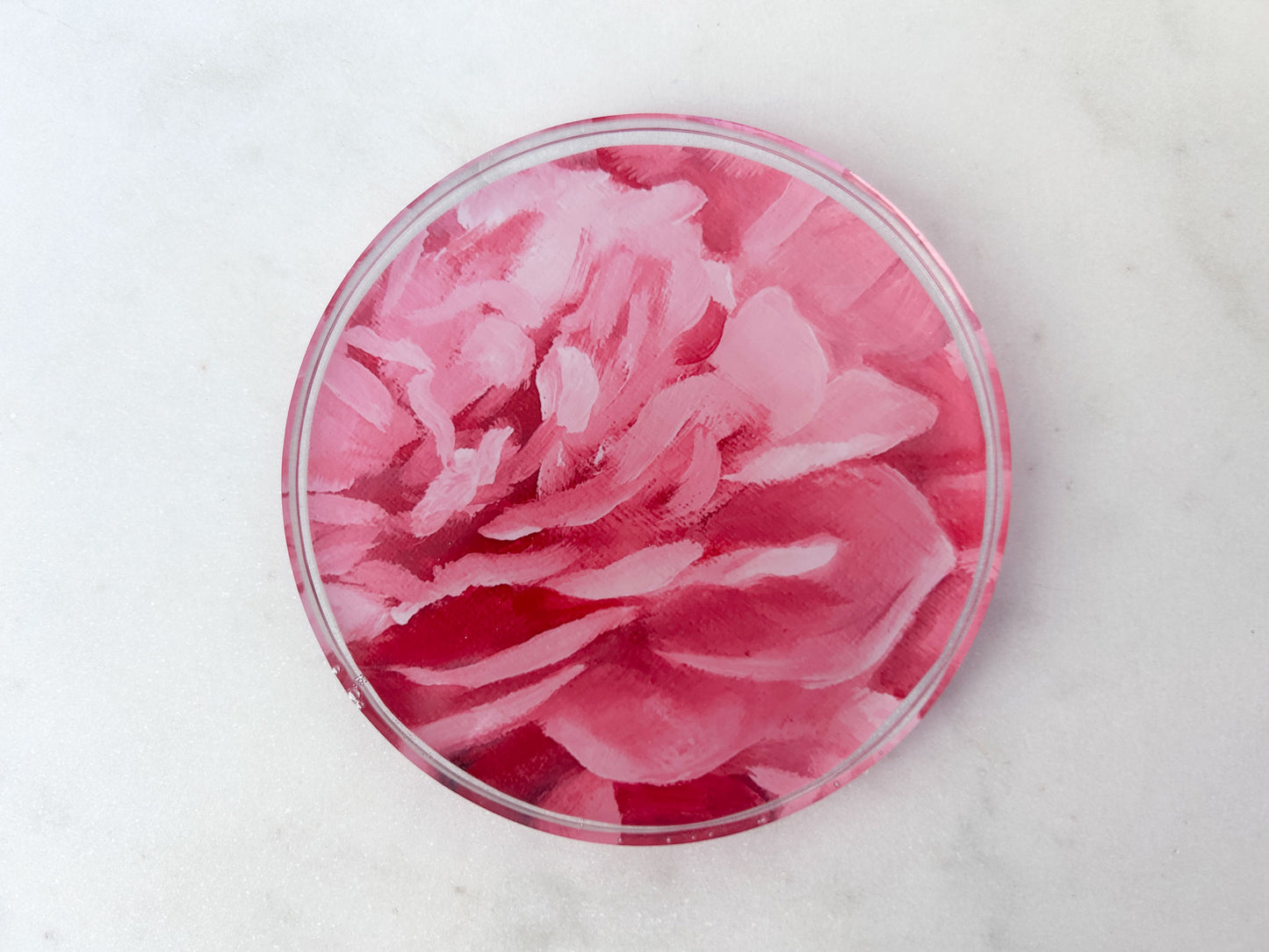 SOAP DISH in Pink Peony