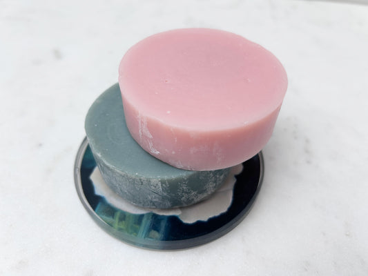 SOAP COASTER in Rose 'James Galway'