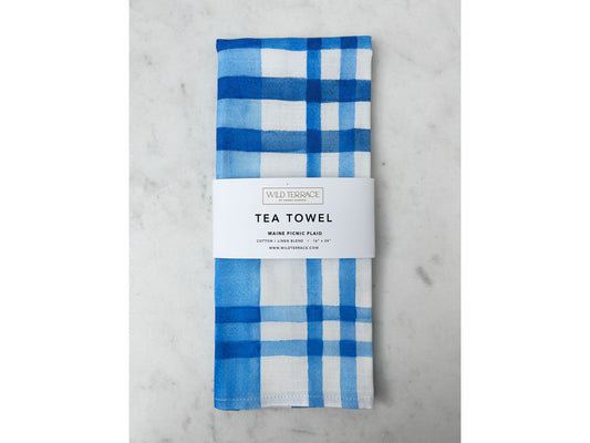 TEA TOWEL in Maine Picnic Plaid