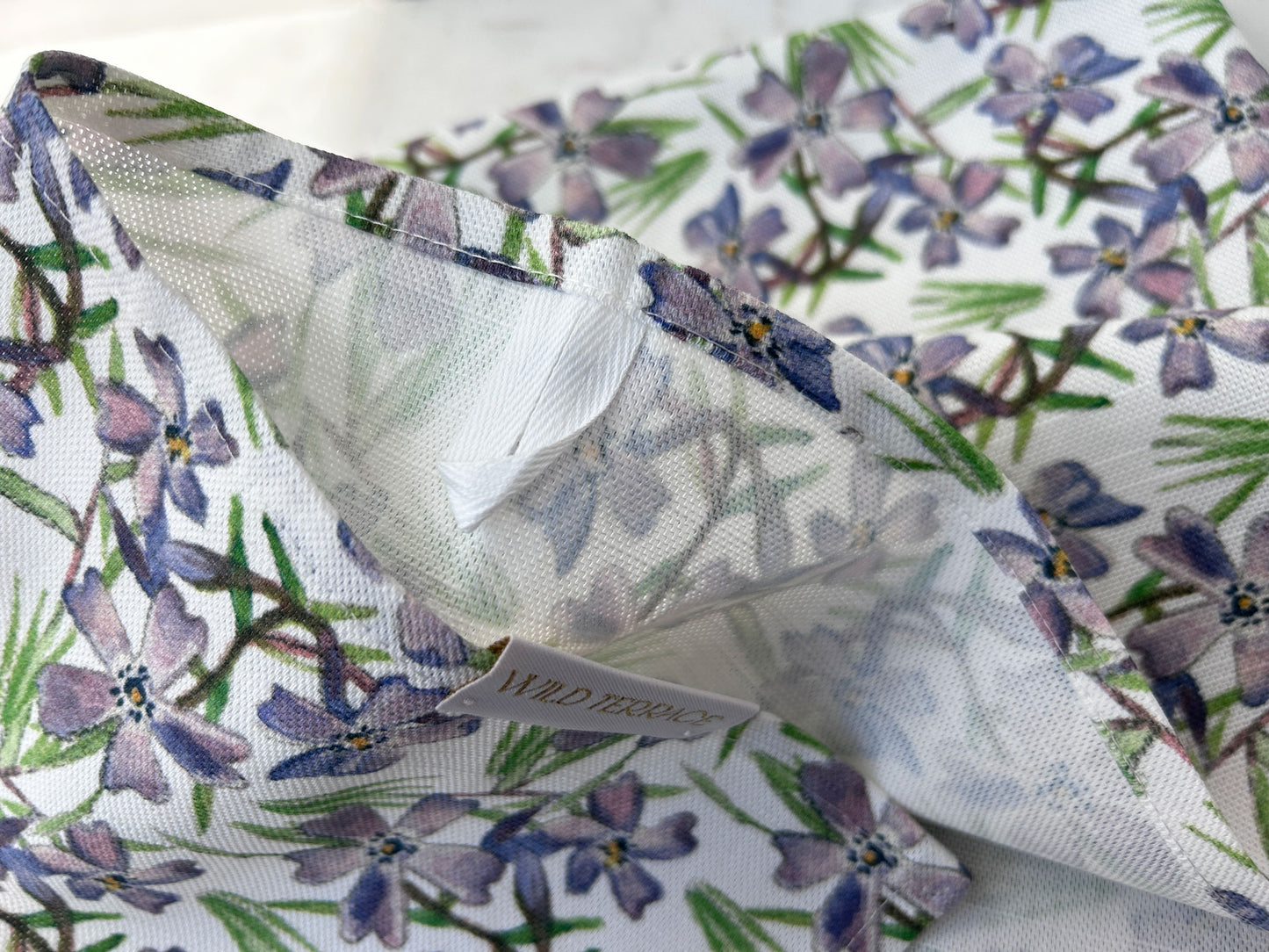 TEA TOWEL in Purple Flox