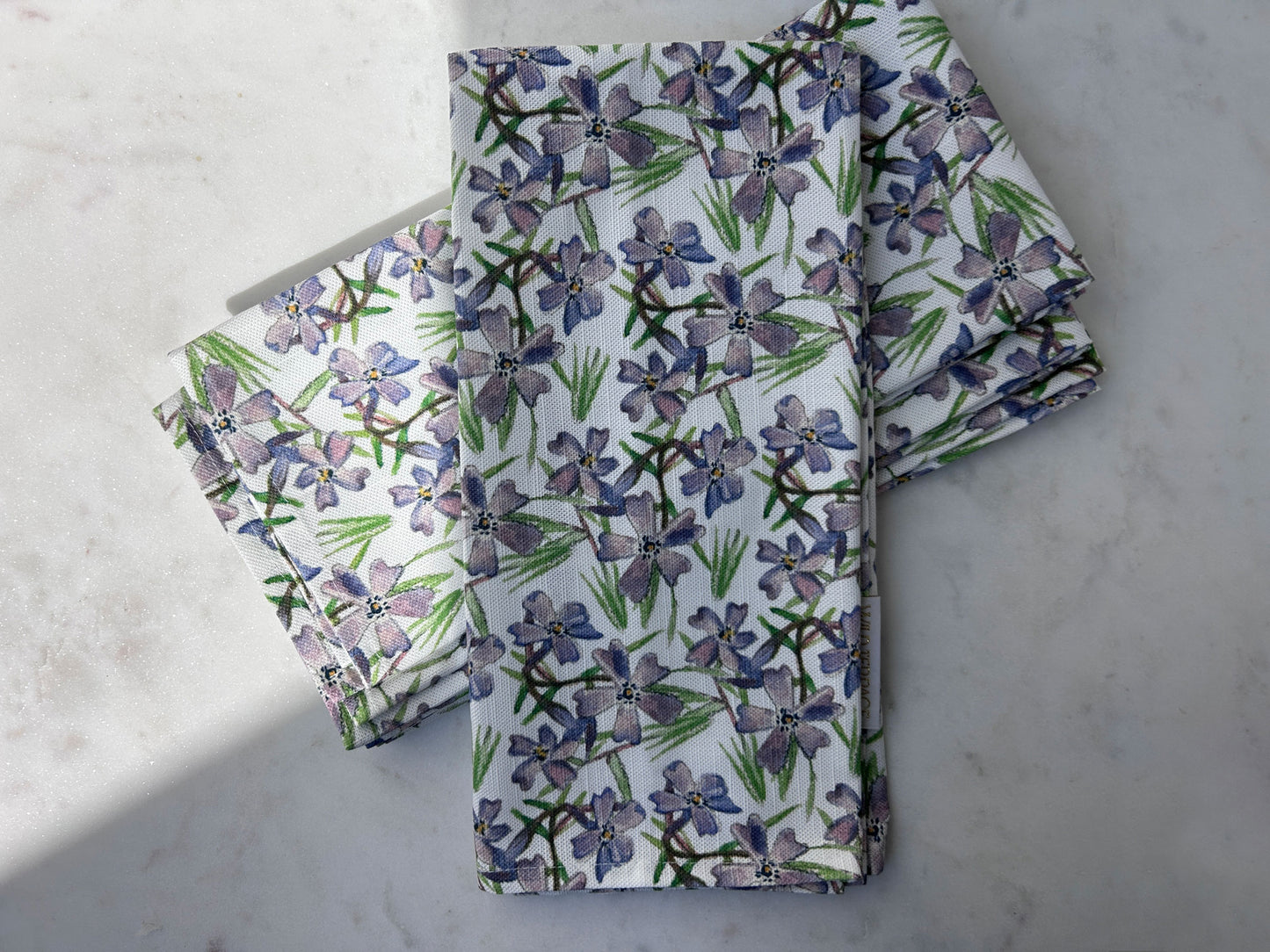 TEA TOWEL in Purple Flox