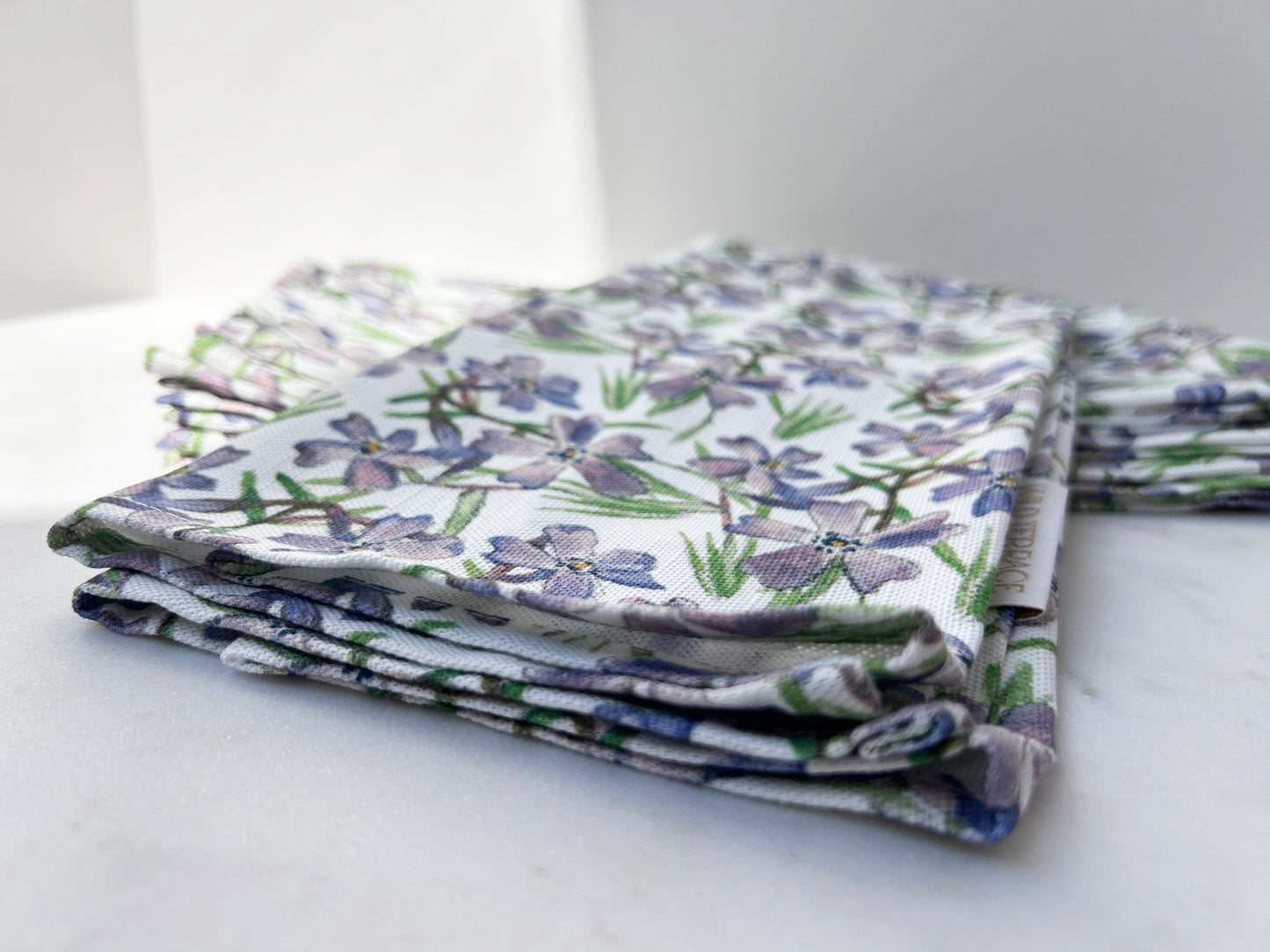 TEA TOWEL in Purple Flox