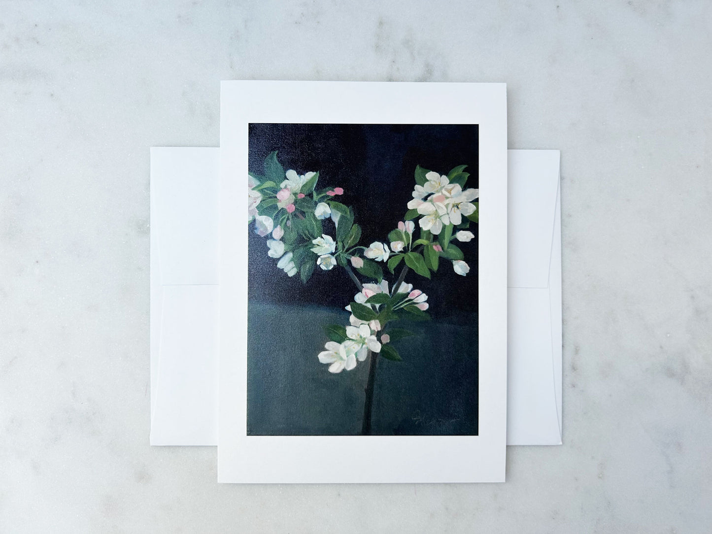 Crabapple Stem ‘Donald Wyman' Floral Notecard
