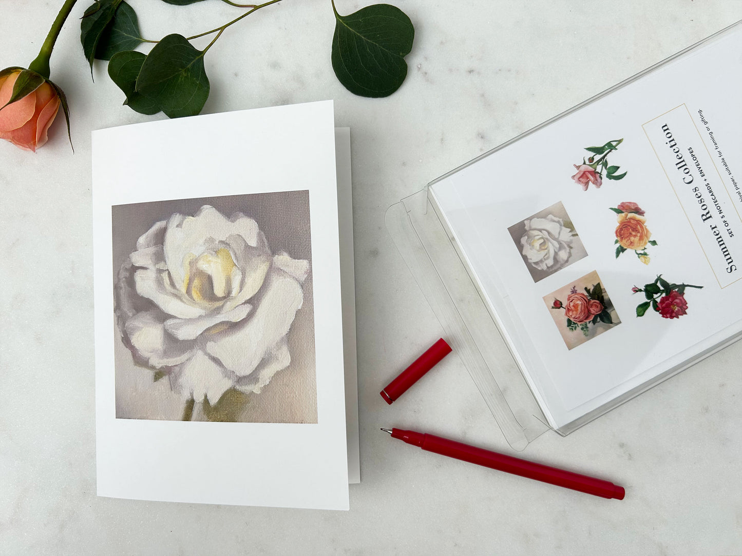 Summer Roses Collection (set of 5 notecard designs)