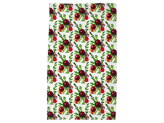 Baubles and Boxwood Decorative Tea Towel