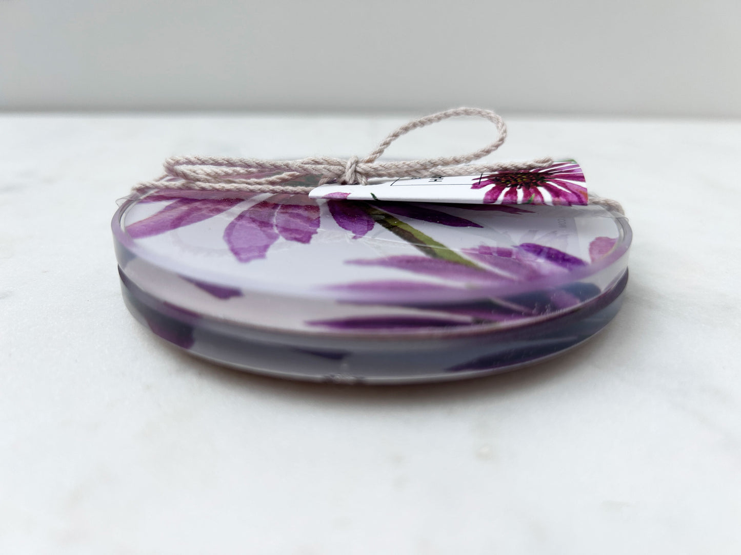 PAIR OF COASTERS in Coneflower Mix
