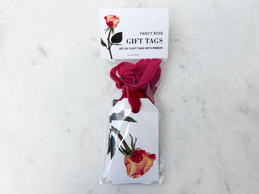 Fancy Rose Gift Tag Set