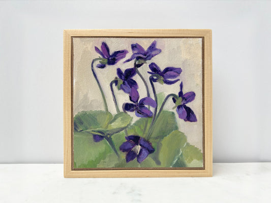 OIL PAINTING | Wild Violets