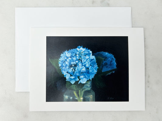 Hydrangea ‘Penny Mac' Floral Notecard