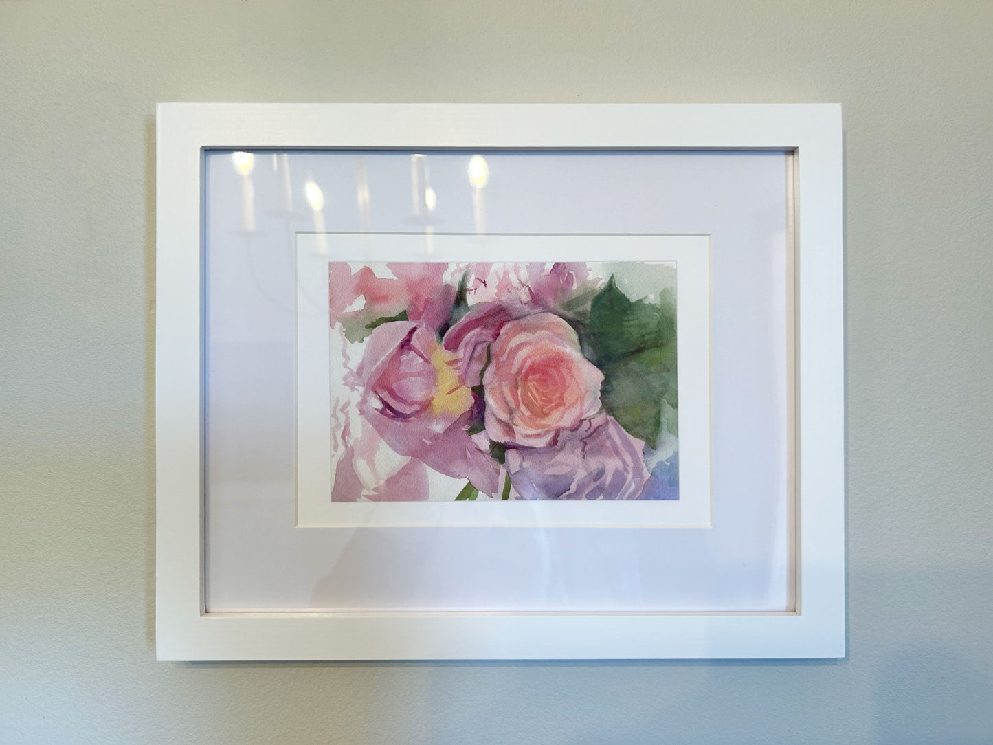 June Garden: Roses & Peonies Floral Notecard