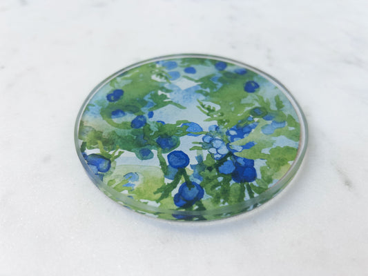 PAIR OF COASTERS in Juniper Berries