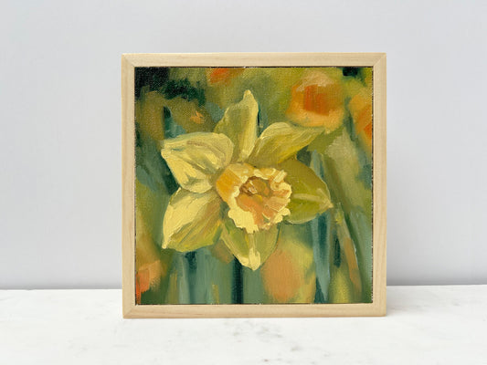 March Birth Flower: The Daffodil | framed oil painting