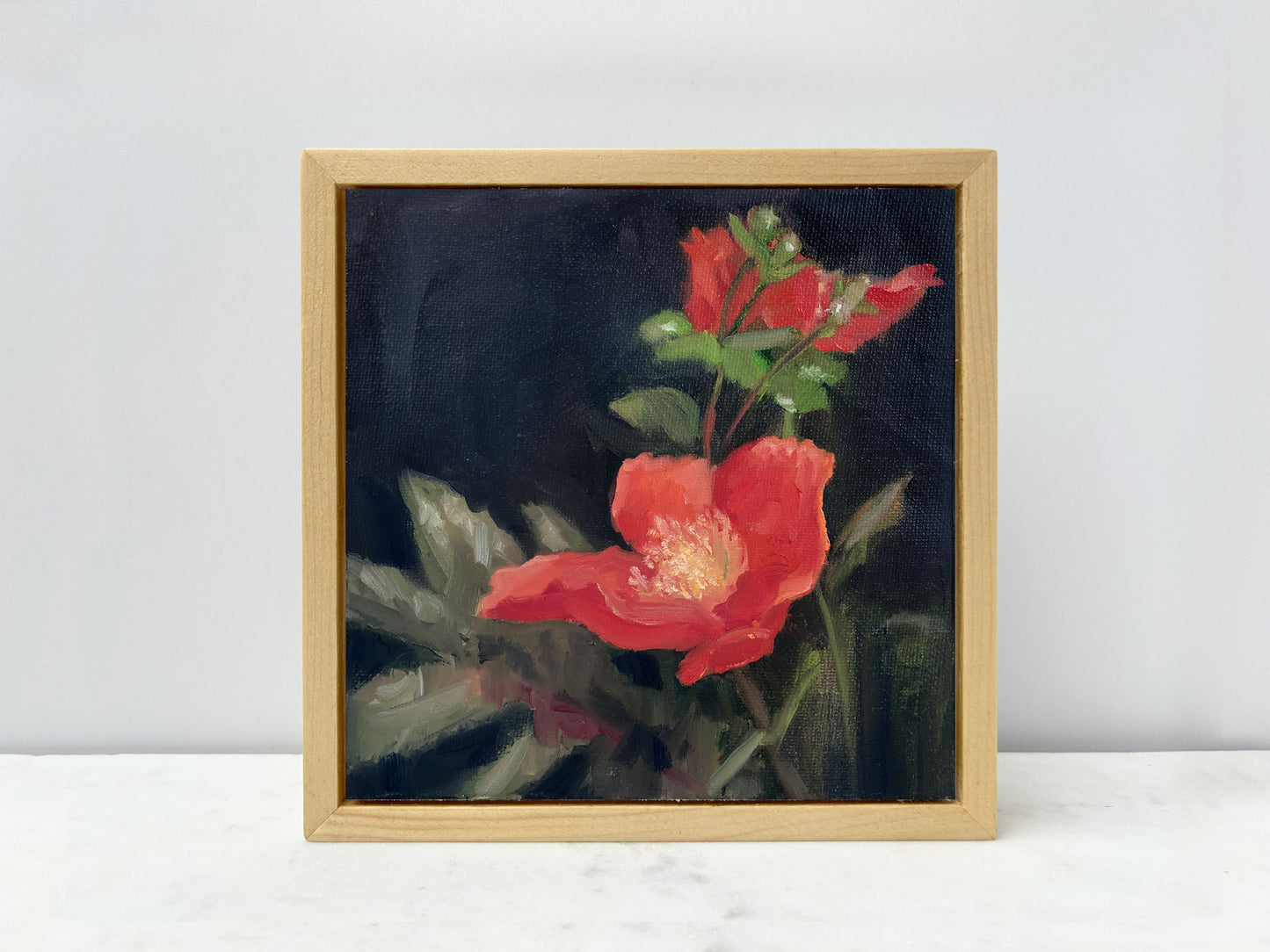 Lenten Roses | framed oil painting