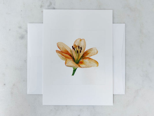 Asiatic Lily Floral Notecard